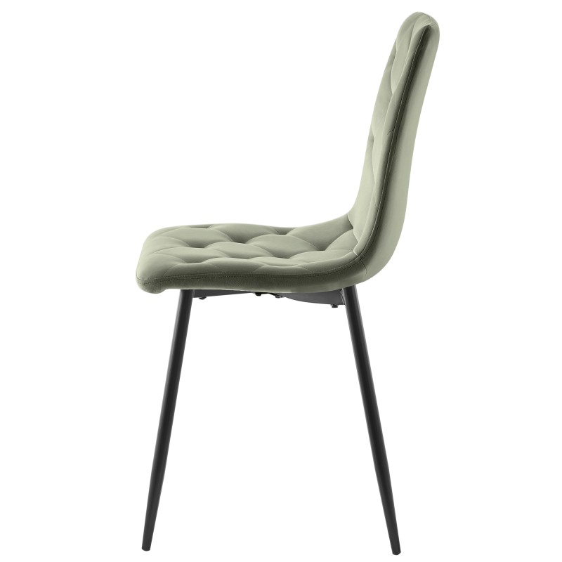 Stol LARRY (zelena, 43x54x90)