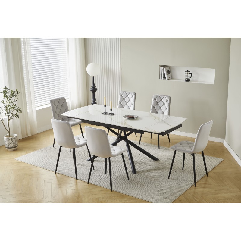 Stol LARRY (svetlo siva, 43x54x90)