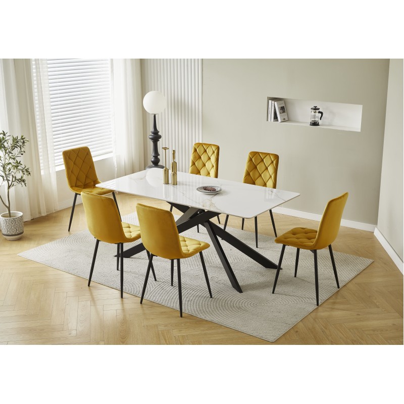 Stol LARRY (curry, 43x54x90)