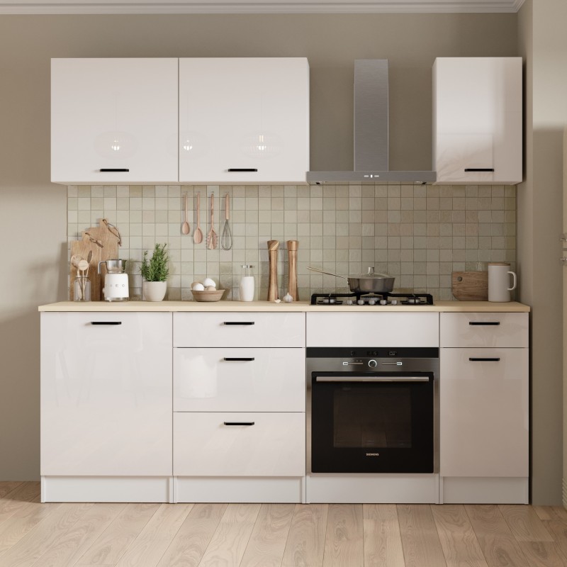 Kuhinjski element BIANCO 3 486964 (svetleč, bela + bela visok sijaj, 60x60x90)