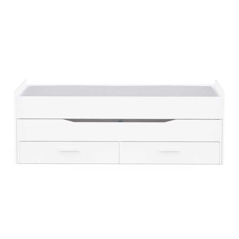 Zložljiva postelja TWIST (bela, 90x200, 208x95x73)