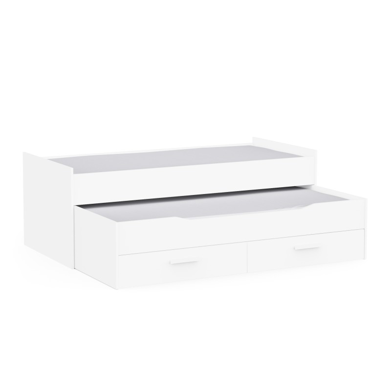 Zložljiva postelja TWIST (bela, 90x200, 208x95x73)