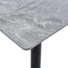 Miza ADRIA (HG siv marmor, 140x80x75, svetleč)