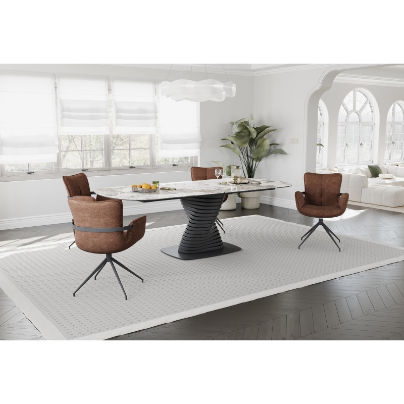 Miza SANAS (rjava, 240x100x4)