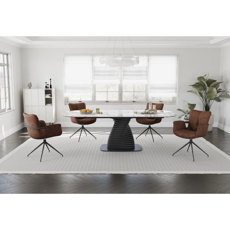 Miza SANAS (rjava, 240x100x4)