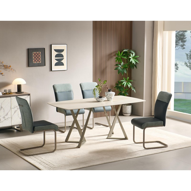 Miza ESPINO (bež, 180x90x76, mat) Miza ESPINO (bež, 180x90x76, mat)