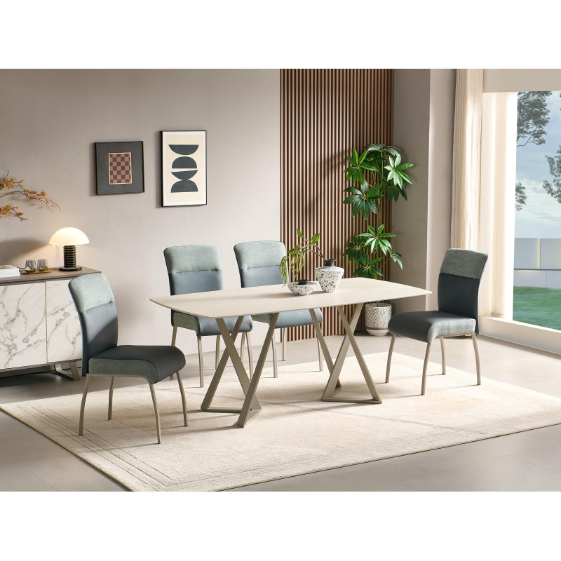 Miza ESPINO (bež, 180x90x76, mat) Miza ESPINO (bež, 180x90x76, mat)