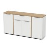 Komoda ACCESS 347761 (bela + rjava, 161x 39,5x85,5) Komoda ACCESS 347761 (bela + rjava, 161x 39,5x85,5)