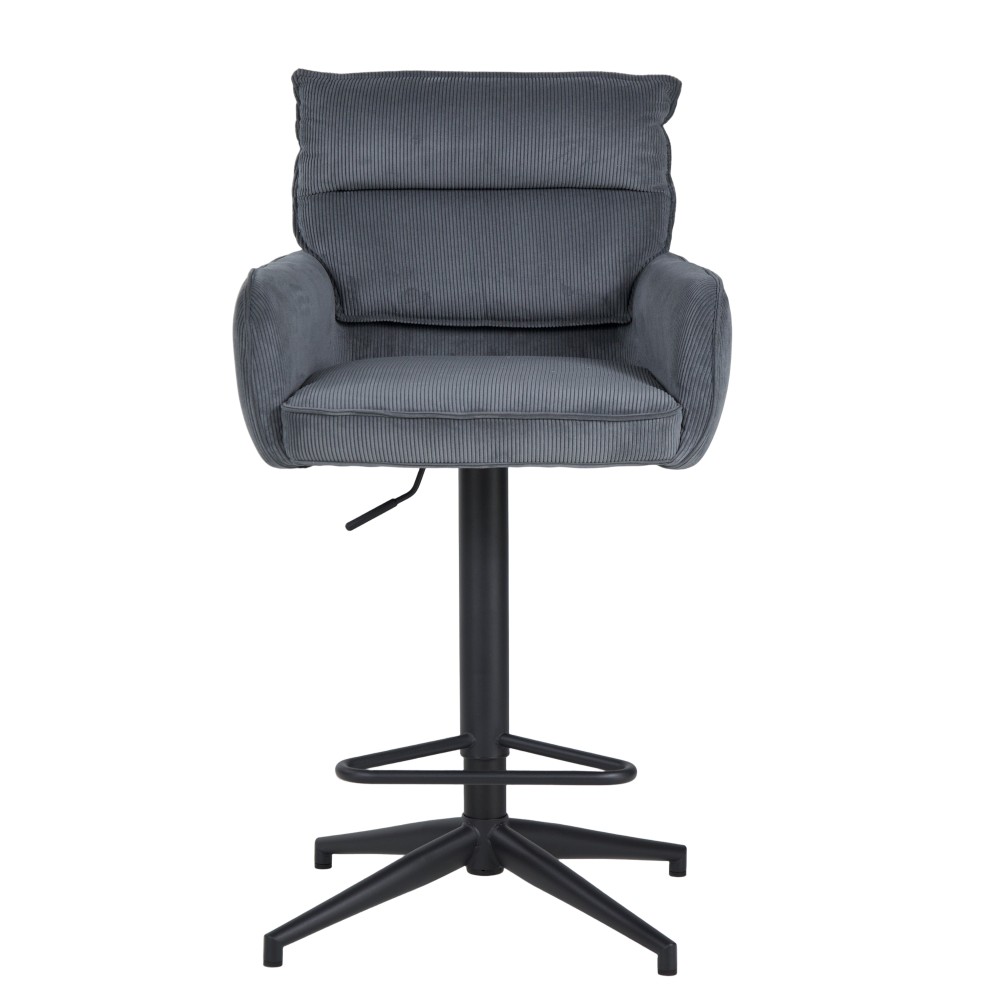 Barski stol SVELABAR (antracit, 54x59x102-122)