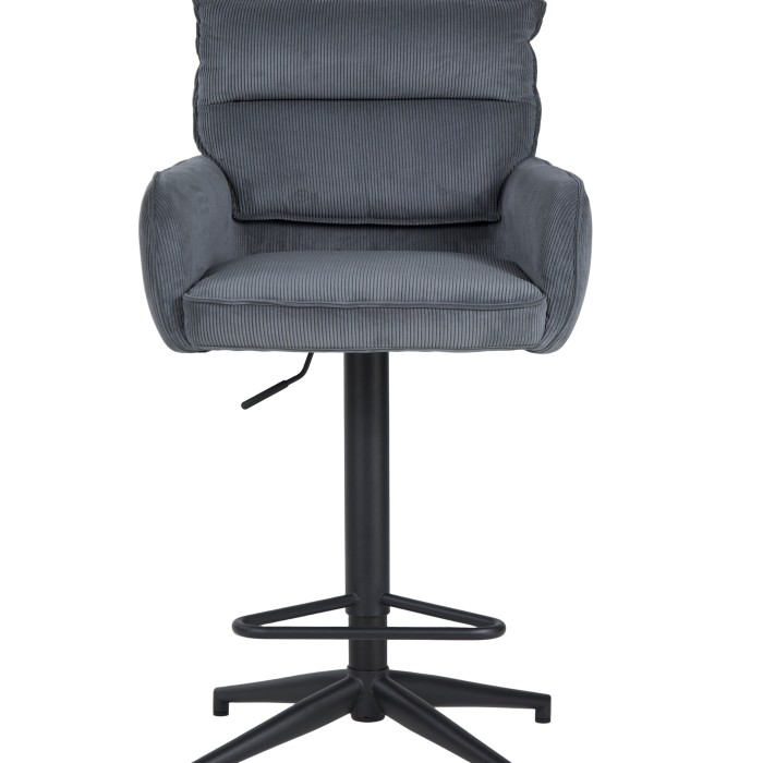 Barski stol SVELABAR (antracit, 54x59x102-122)