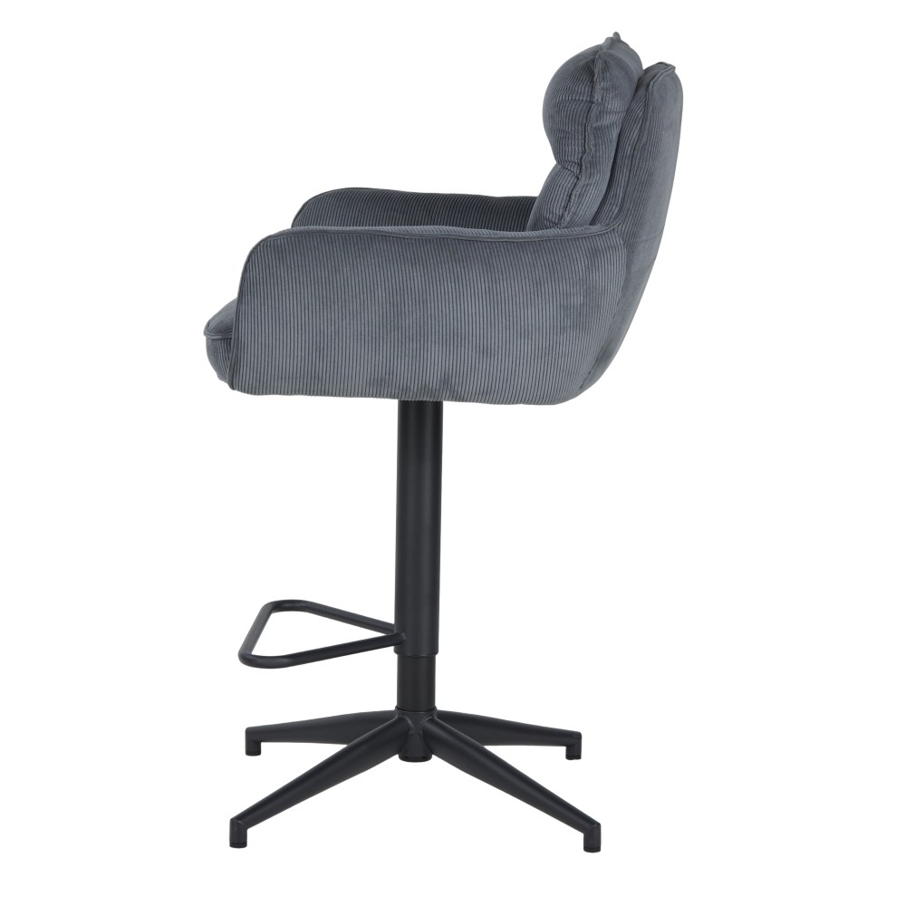 Barski stol SVELABAR (antracit, 54x59x102-122)