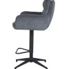 Barski stol SVELABAR (antracit, 54x59x102-122)