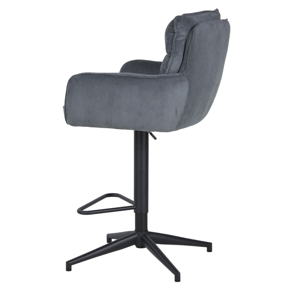 Barski stol SVELABAR (antracit, 54x59x102-122)