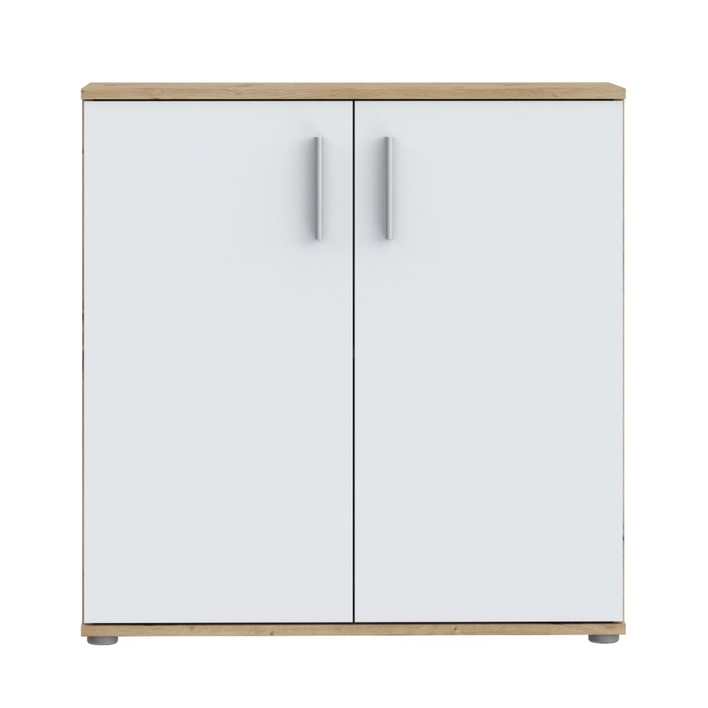 komoda IKOLI 222 (hrast + bela, 80x31,5x82) komoda IKOLI 222 (hrast + bela, 80x31,5x82)