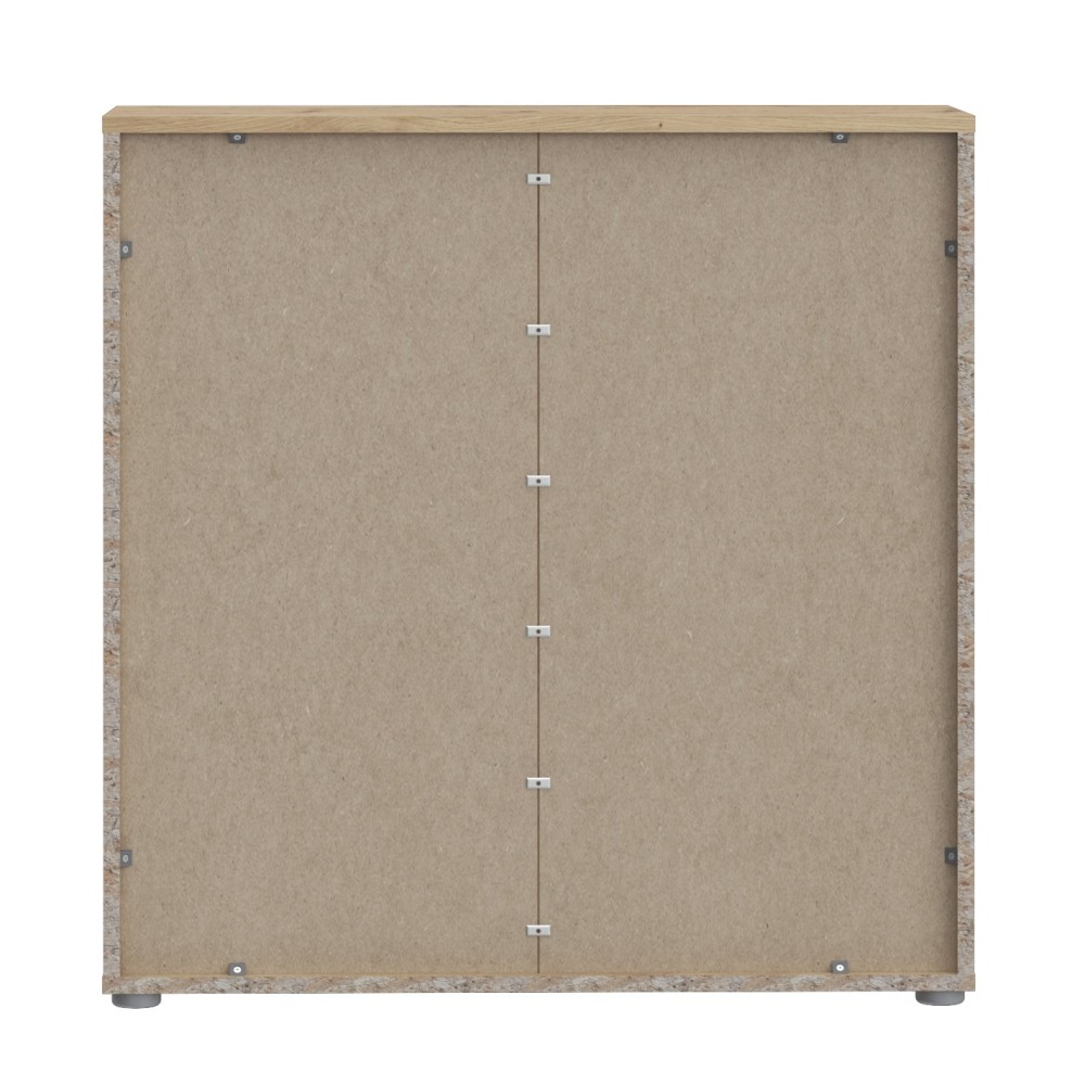 Komoda IKOLI 221 (hrast + bela, 80x31,5x82) Komoda IKOLI 221 (hrast + bela, 80x31,5x82)