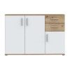Komoda IKOLI 232 (hrast + bela, 120x31,5x82) Komoda IKOLI 232 (hrast + bela, 120x31,5x82)