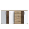 Komoda IKOLI 241 (hrast + bela, 159x31,5x81,5) Komoda IKOLI 241 (hrast + bela, 159x31,5x81,5)