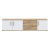 TV komoda IKOLI 041 (hrast + bela, 174,5x41x43) TV komoda IKOLI 041 (hrast + bela, 174,5x41x43)