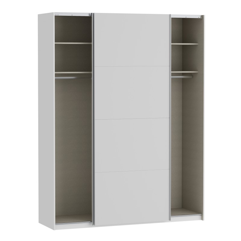 Garderobna omara FITTIO 180 (bela, 180x61x235) Garderobna omara FITTIO 180 (bela, 180x61x235)