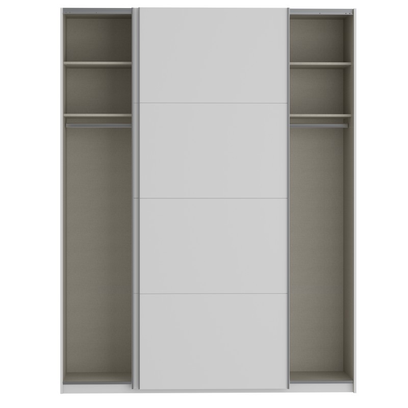Garderobna omara FITTIO 180 (bela, 180x61x235) Garderobna omara FITTIO 180 (bela, 180x61x235)