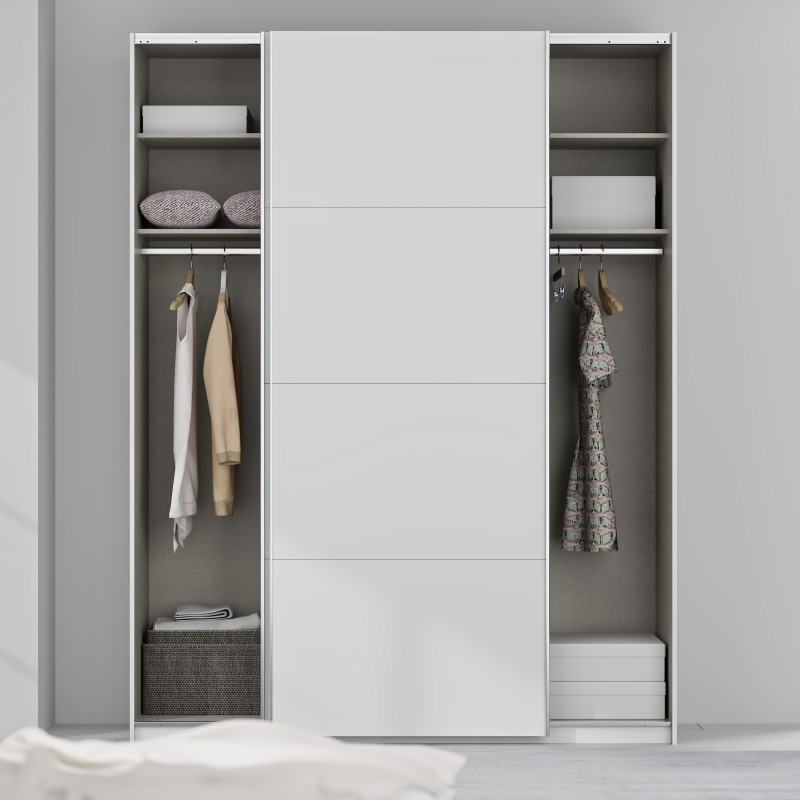 Garderobna omara FITTIO 180 (bela, 180x61x235) Garderobna omara FITTIO 180 (bela, 180x61x235)