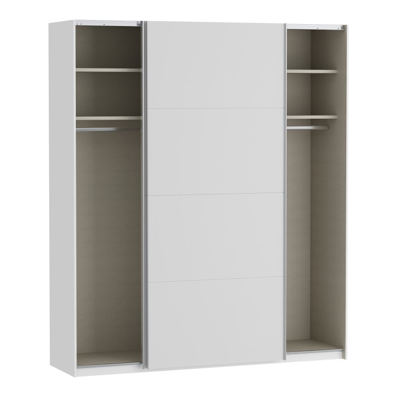 Garderobna omara FITTIO 200 (bela, 200x61x235) Garderobna omara FITTIO 200 (bela, 200x61x235)