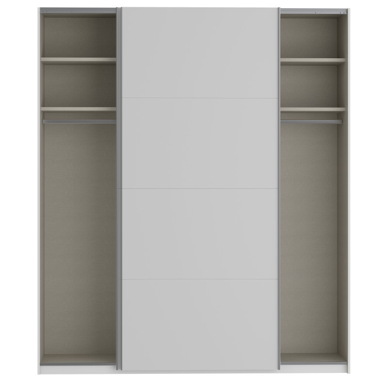 Garderobna omara FITTIO 200 (bela, 200x61x235) Garderobna omara FITTIO 200 (bela, 200x61x235)