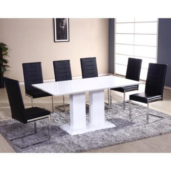 Miza JAZZIE III (bela, 160x90x76)