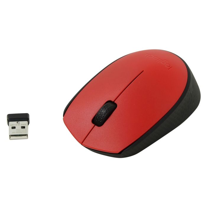 Logitech M171 Wireless majhna miška, rdeča Logitech M171 Wireless majhna miška, rdeča