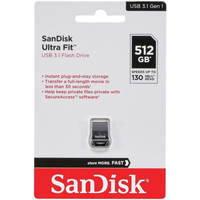 SanDisk Ultra Fit USB 512GB USB 3.1.do 400 MB/s SanDisk Ultra Fit USB 512GB USB 3.1.do 400 MB/s