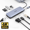 Ugreen USB-C Hub 9v1 4K HDMI, 4K DP, VGA, RJ45, 2xUSB 3.0, MicroSD - box Ugreen USB-C Hub 9v1 4K HDMI, 4K DP, VGA, RJ45, 2xUSB 3.0, MicroSD - box