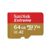 SanDisk Extreme microSDXC 64GB + SD Adapter 170MB/s & 80MB/s A2 C10 V30 UHS-I U3 SanDisk Extreme microSDXC 64GB + SD Adapter 170MB/s & 80MB/s A2 C10 V30 UHS-I U3