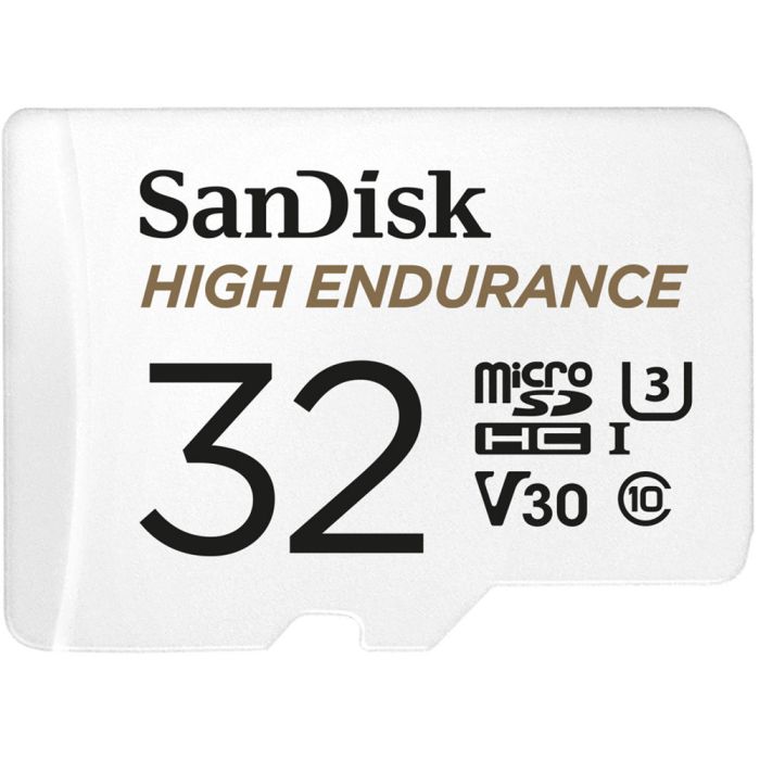 SanDisk High Endurance video microSDHC 32GB + SD Adapter Full HD / 4K video, do 100/40 MB/s C10, U3 SanDisk High Endurance video microSDHC 32GB + SD Adapter Full HD / 4K video, do 100/40 MB/s C10, U3