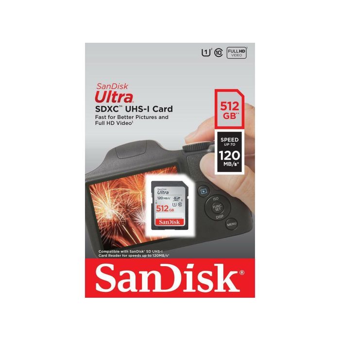 SanDisk Ultra 512GB SDXC spominska kartica 150MB/s SanDisk Ultra 512GB SDXC spominska kartica 150MB/s