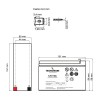 Tecnoware baterija/akumulator 12V 9Ah Tecnoware baterija/akumulator 12V 9Ah
