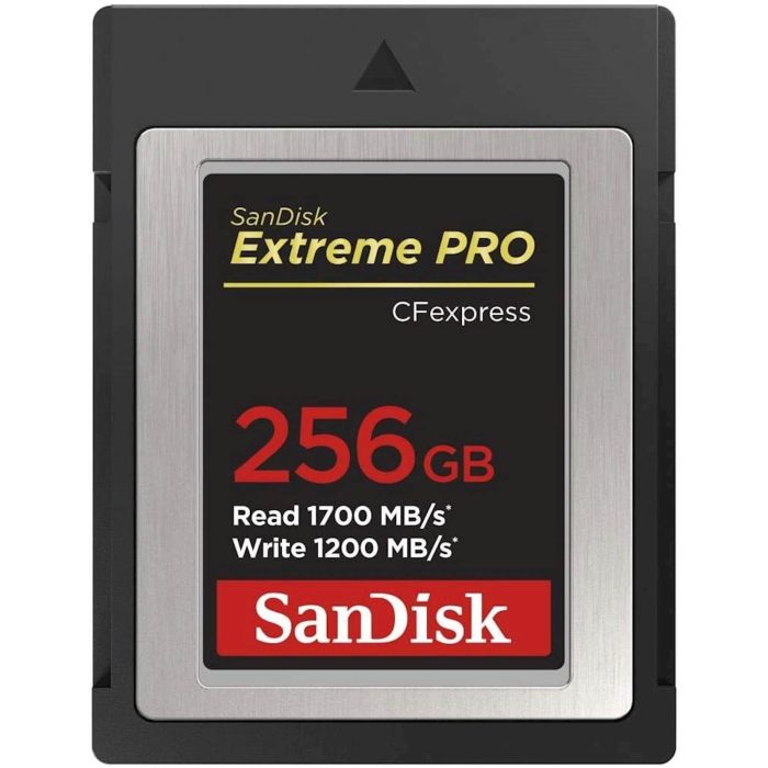 SanDisk Extreme PRO CFexpress Tip B, 256GB, 1700MB/s Branje, 1200MB/s Zapisovanje SanDisk Extreme PRO CFexpress Tip B, 256GB, 1700MB/s Branje, 1200MB/s Zapisovanje