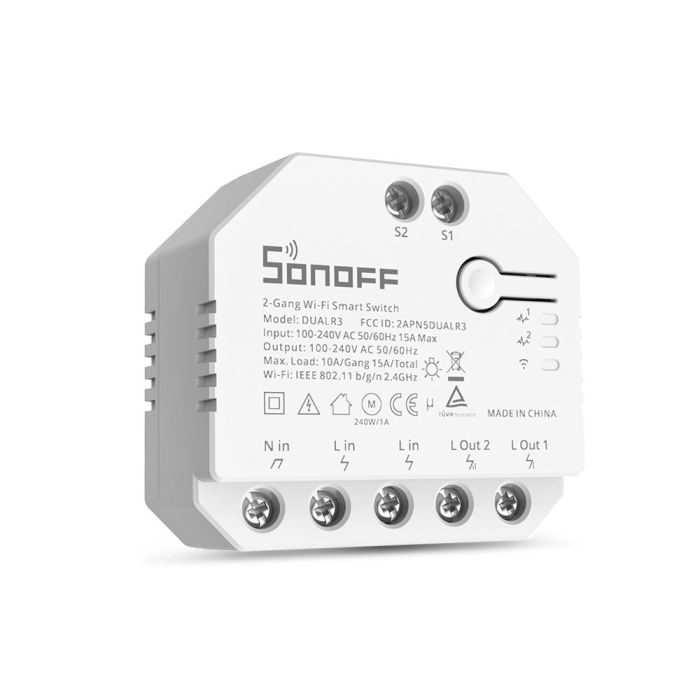 SONOFF pametno stikalo Wi-Fi 2-kanalni, nadzor motorja za rolete DUAL3 SONOFF pametno stikalo Wi-Fi 2-kanalni, nadzor motorja za rolete DUAL3