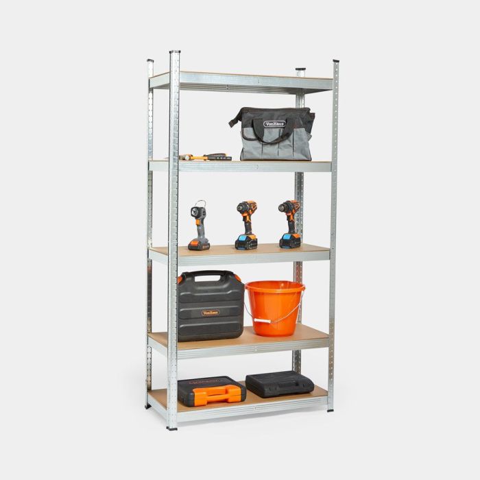 VonHaus 5-stopenjski galvaniziran regal 1.8m VonHaus 5-stopenjski galvaniziran regal 1.8m