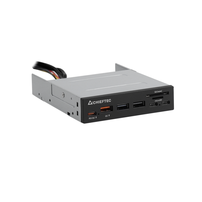 Chieftec all-in-one čitalec kartic 4x USB 3.2 Gen1 TypeA/C QC3.0 3,5 panel Chieftec all-in-one čitalec kartic 4x USB 3.2 Gen1 TypeA/C QC3.0 3,5 panel