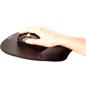 Fellowes Memory Foam podloga za miško z oporo za zapestje s spominsko peno, črna Fellowes Memory Foam podloga za miško z oporo za zapestje s spominsko peno, črna