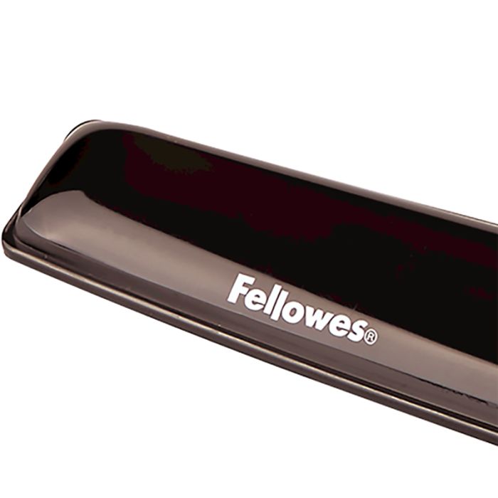 Fellowes Crystal Gel podloga za zapestje pri tipkovnici, črna Fellowes Crystal Gel podloga za zapestje pri tipkovnici, črna