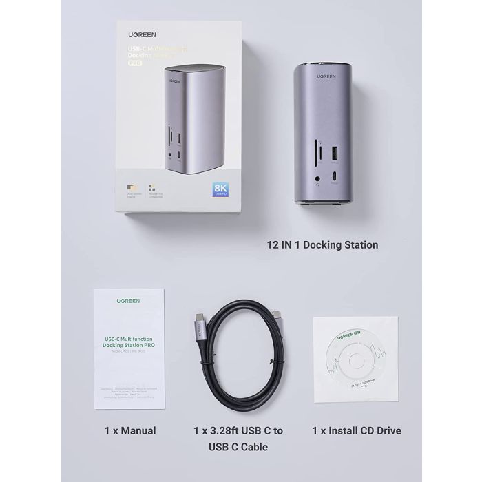 Ugreen Revodok Pro 312 USB-C Priklopna postaja 12v1 90325 Ugreen Revodok Pro 312 USB-C Priklopna postaja 12v1 90325