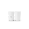 Brabantia set 3 lončkov za kopalnico bel Brabantia set 3 lončkov za kopalnico bel