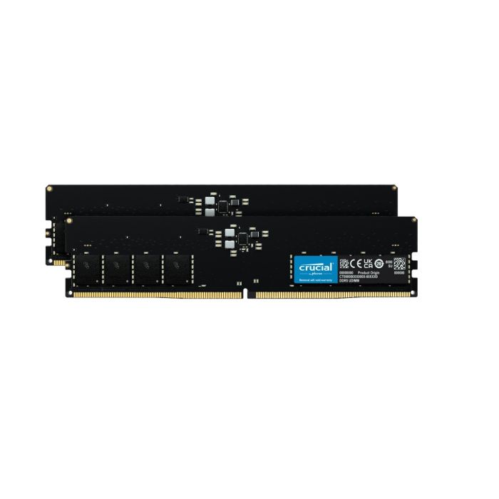 Crucial 32GB Kit (2x16GB) DDR5-4800 UDIMM PC5-38400 CL40, 1.1V Crucial 32GB Kit (2x16GB) DDR5-4800 UDIMM PC5-38400 CL40, 1.1V