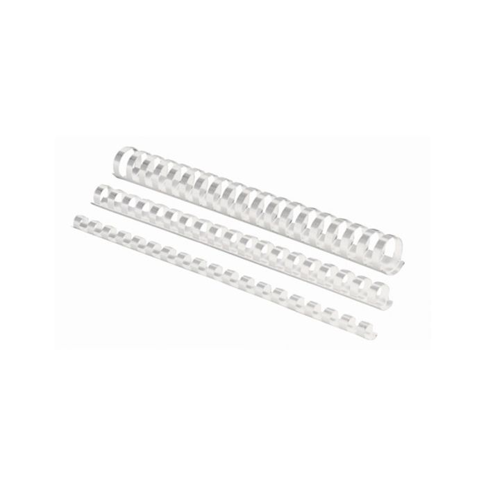 Fellowes plastične špirale 6 mm, bela (za 10-20 listov), 100 kosov Fellowes plastične špirale 6 mm, bela (za 10-20 listov), 100 kosov