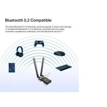 TP-LINK AX3000 Wi-Fi 6 Bluetooth 5.2 PCIe Adapter
