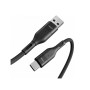 VEGER AC03 pleteni kabel USB-A na USB-C, 1,2m, črn VEGER AC03 pleteni kabel USB-A na USB-C, 1,2m, črn