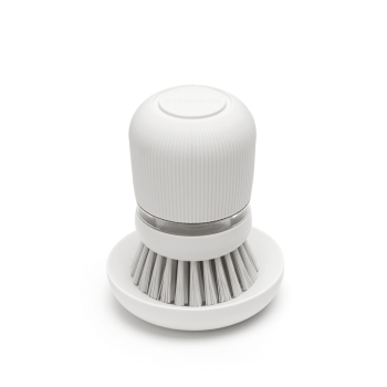 Brabantia krtača za posodo z dozirnikom mila, svetlo siva