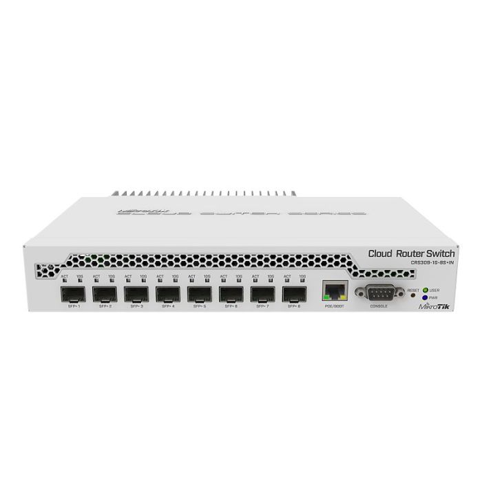 Mikrotik gigabitno stikalo z 8 SFP+ CRS309-1G-8S+IN Mikrotik gigabitno stikalo z 8 SFP+ CRS309-1G-8S+IN