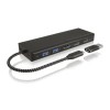Icybox IB-DK4080AC USB-C in USB-A priklopna postaja 9v1 s Power Delivery do 100W Icybox IB-DK4080AC USB-C in USB-A priklopna postaja 9v1 s Power Delivery do 100W